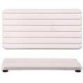 NiuYichee 2 PCS Water Absorbent diatomite Coasters, 8.3" x 4" Water Absorbing Stone Tray for Sink, Stone Drying mat for Kitchen Counter, Stone soap Tray Used for Hand Soaps & toiletries & Plants