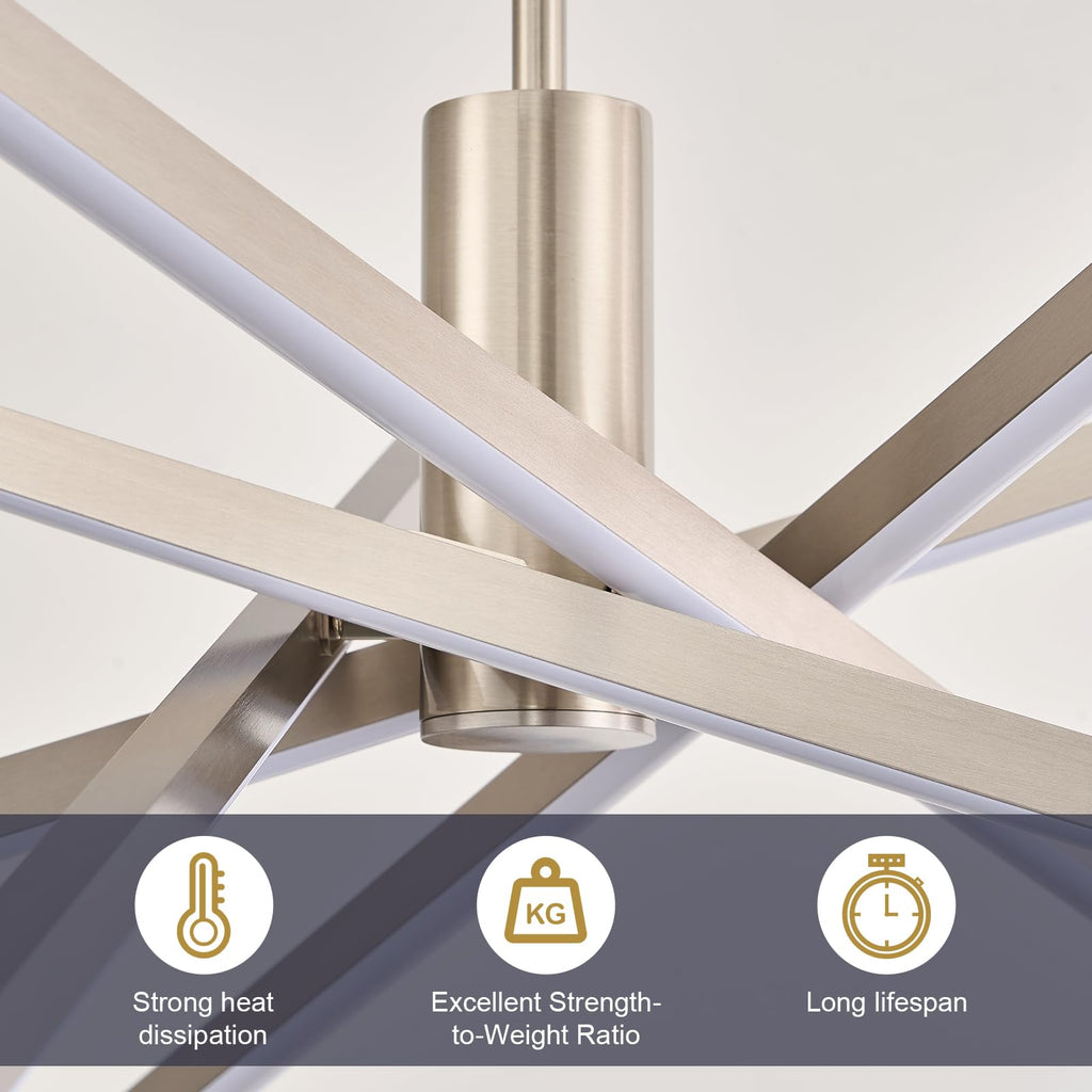 Black LED Chandelier for Dining Room, 27.76in Dimmable 4-Lights Modern Ceiling Pendant Light Fixture for Kitchen Living Room Entry Foyer 3000K/4000K/5000K 24W