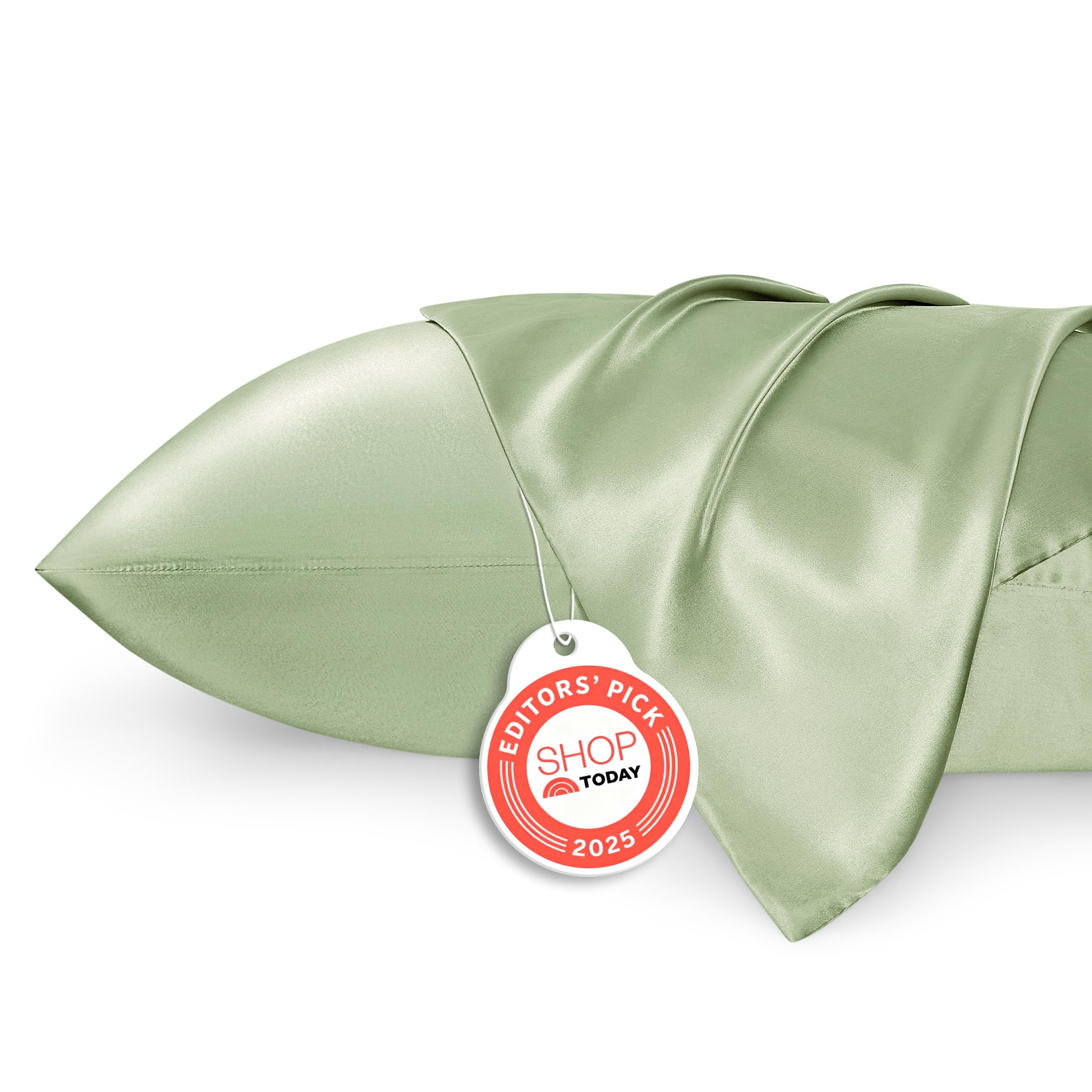 Bedsure Satin Pillowcases, Similar to Silk Pillow Cases Queen Size Set of 2, Cooling Pillow Case for Sleeping Women with Envelope Closure, Gifts for Women Men, Beige, 20x30 Inches, 2pcs