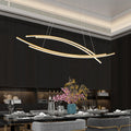 Black LED Chandelier for Dining Room, 27.76in Dimmable 4-Lights Modern Ceiling Pendant Light Fixture for Kitchen Living Room Entry Foyer 3000K/4000K/5000K 24W