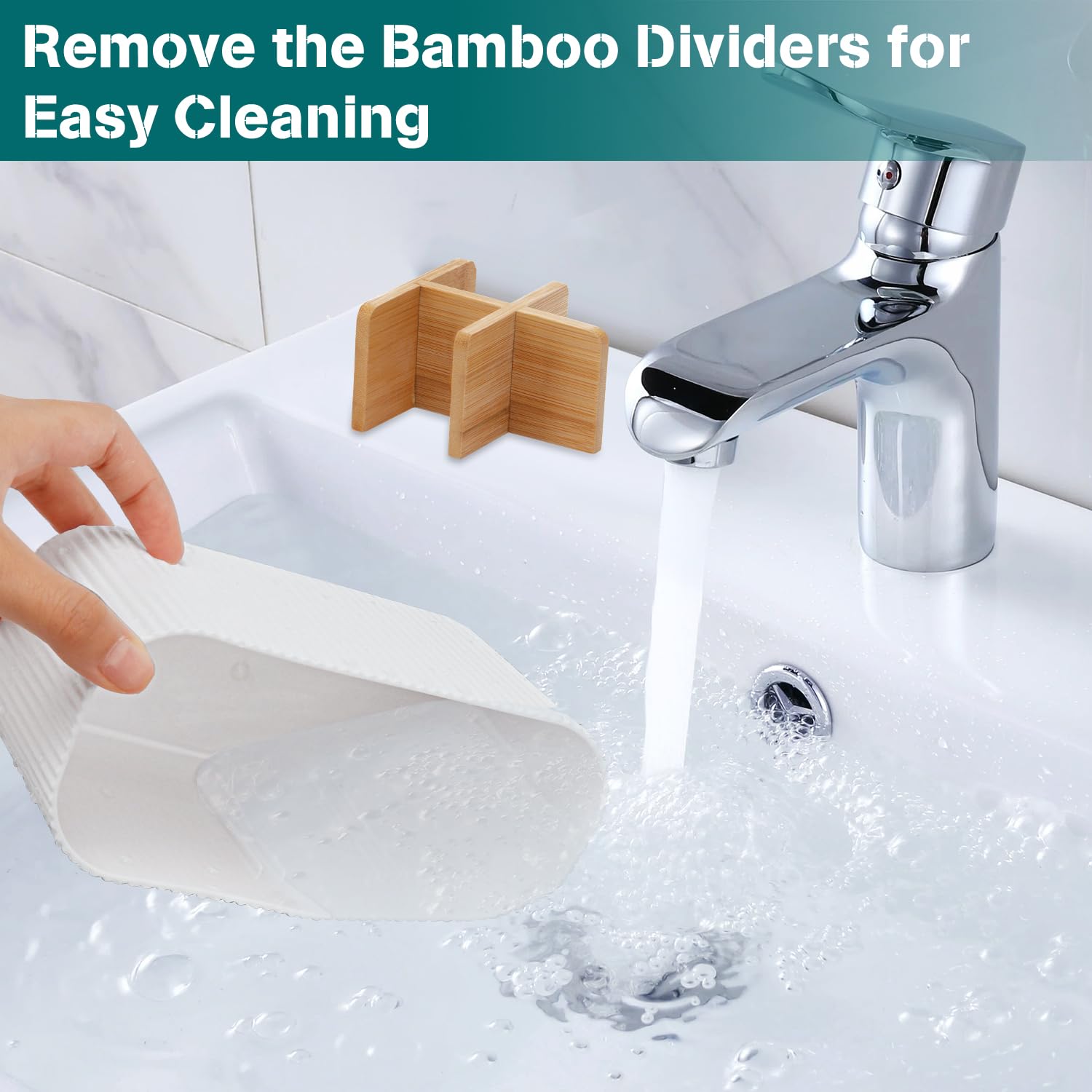 GFWARE Black Toothbrush Holder - Bamboo Toothbrush Holders for Bathrooms Electric Toothbrush Holder Organizer Kids Toothbrush Holders for Bathrooms Countertop