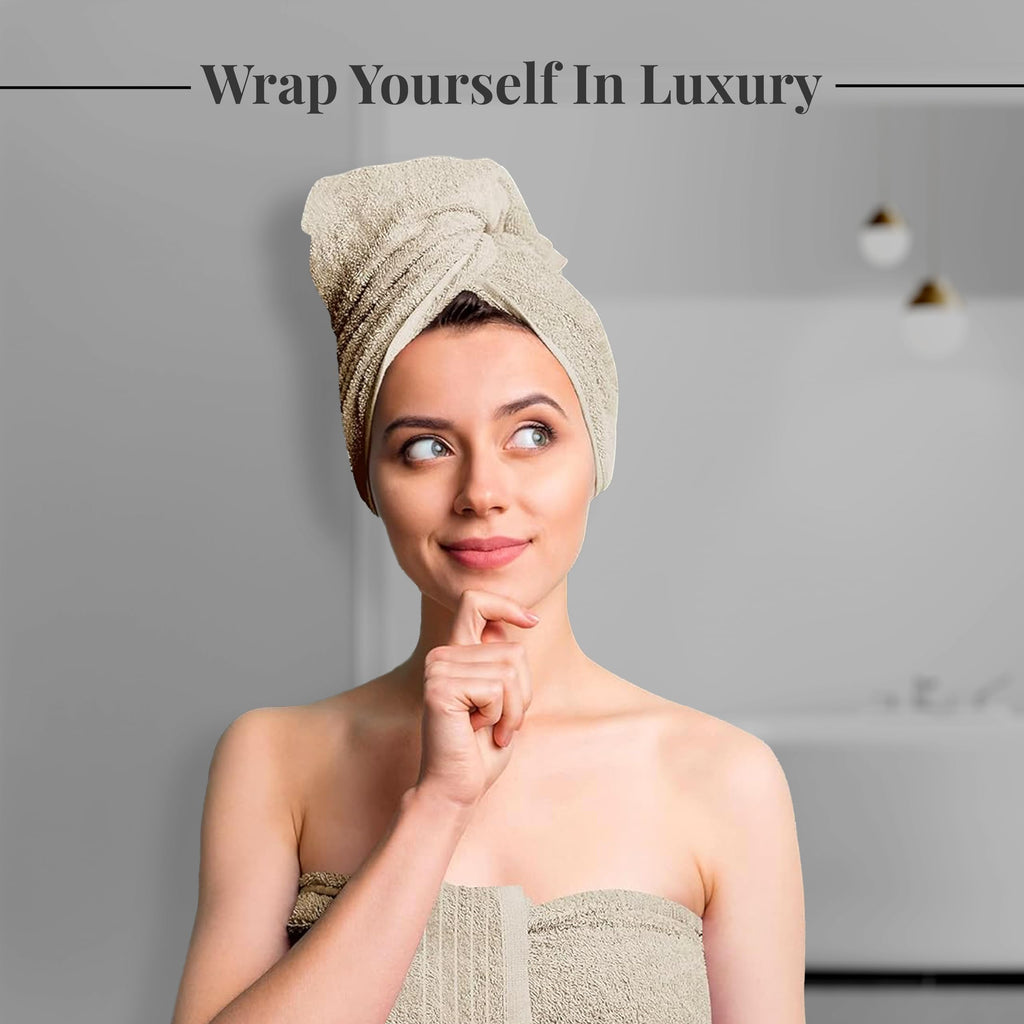 Tens Towels Pack of 8 Towels Set, 2 Extra Large Bath, 2 Hand, 4 Washcloths, 100% Cotton, Lighter Weight, Quicker to Dry, Super Absorbent, Perfect for Bathroom, Dark Grey