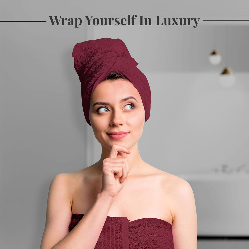 Tens Towels Pack of 8 Towels Set, 2 Extra Large Bath, 2 Hand, 4 Washcloths, 100% Cotton, Lighter Weight, Quicker to Dry, Super Absorbent, Perfect for Bathroom, Dark Grey