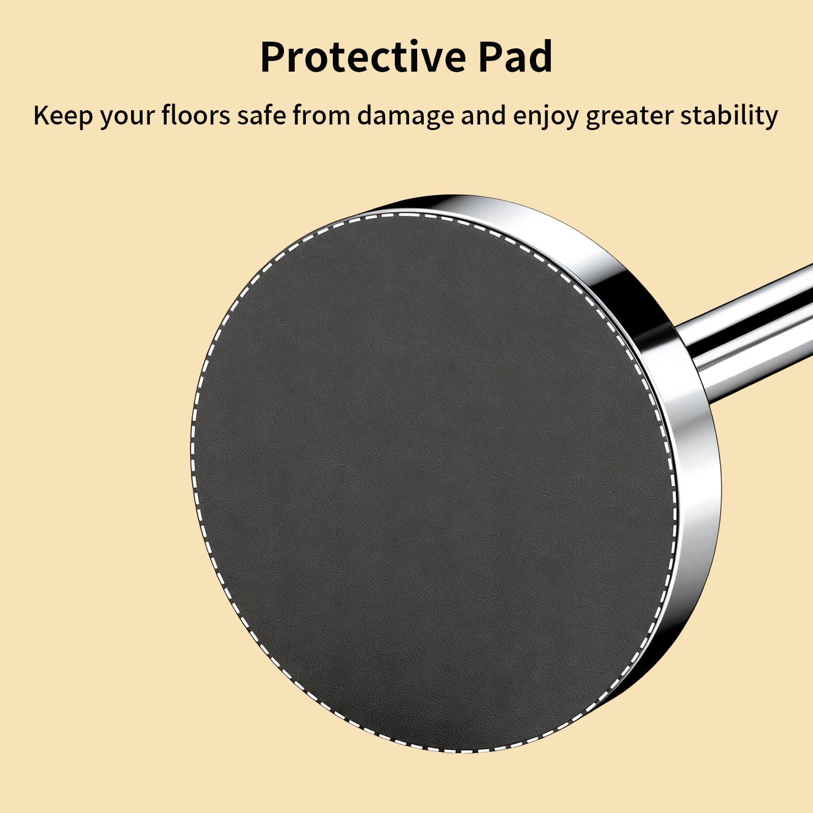 YUMORE Heavy Duty Toilet Paper Holder Stand, Extra-Weighted Base No Tipping, Stainless Steel Toilet Paper Stand, Free Standing Floor Tissue Roll Holder for Bathroom, Matte Black 200UP