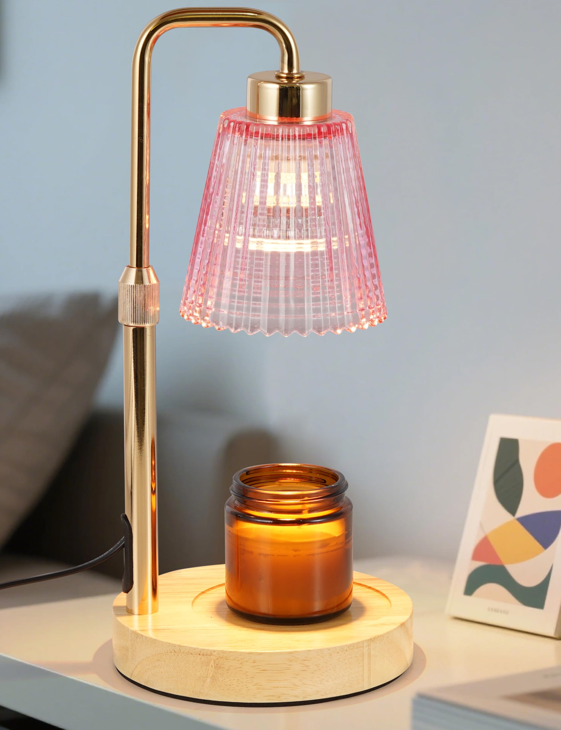 GODONLIF Candle Warmer Lamp with Cycle Timer, Birthday Gifts for Women Mom Her, House Warming Gifts New Home Room Decor, Wax Melt Warmer for Jar Candles with 2 Bulbs