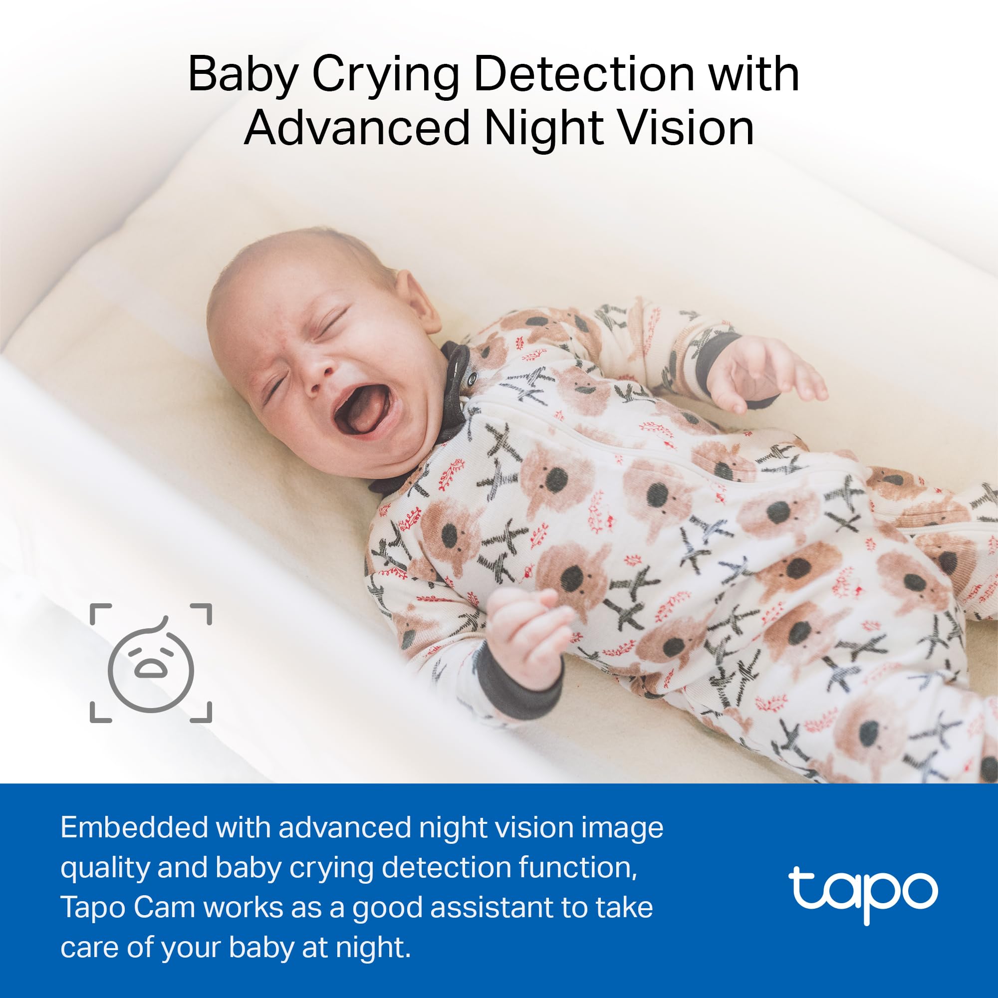 TP-Link Tapo 1080P Indoor Security Camera for Baby Monitor, Dog Camera w/Motion Detection, 2-Way Audio Siren, Night Vision, Cloud & SD Card Storage, Works w/Alexa & Google Home (Tapo C100)