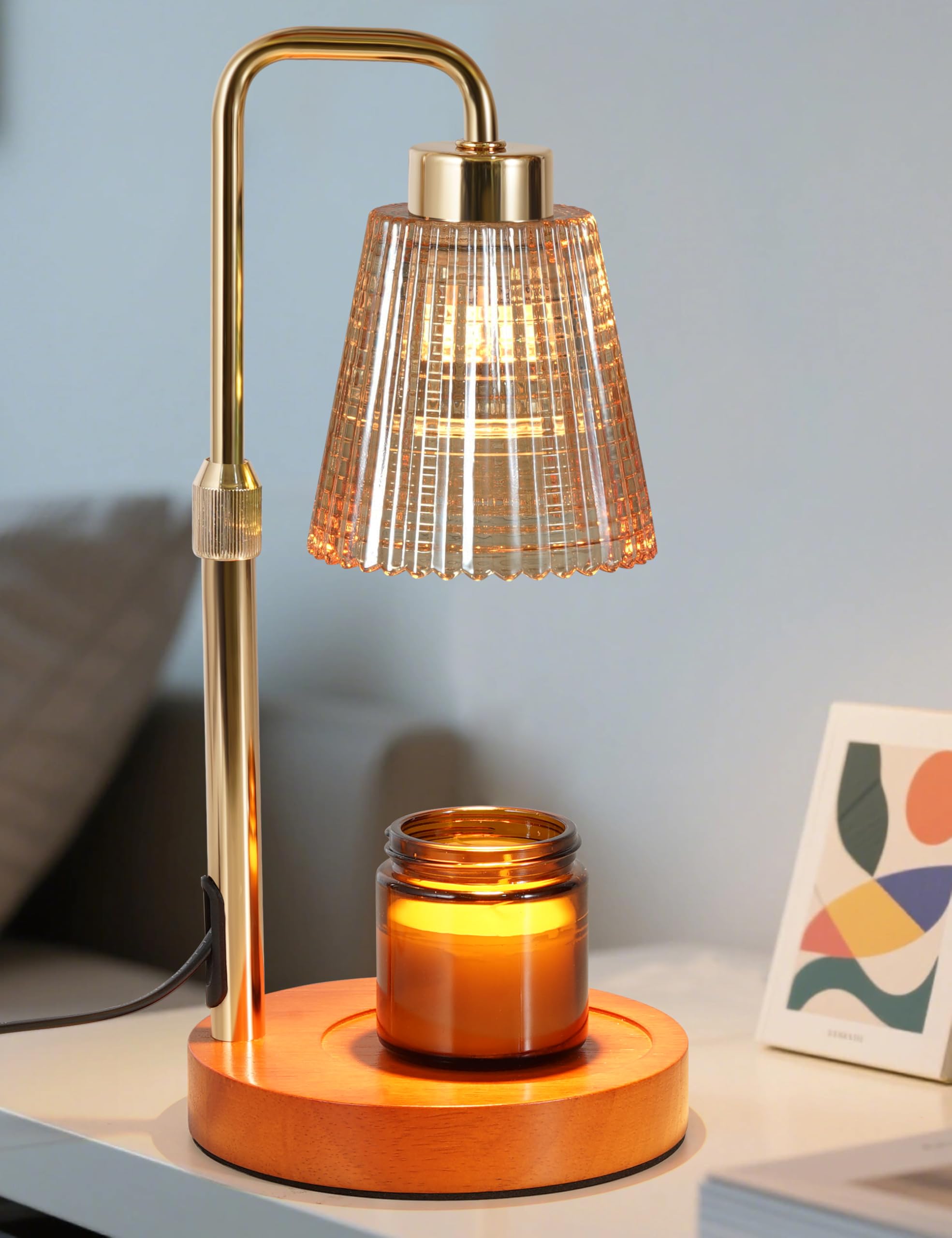 GODONLIF Candle Warmer Lamp with Cycle Timer, Birthday Gifts for Women Mom Her, House Warming Gifts New Home Room Decor, Wax Melt Warmer for Jar Candles with 2 Bulbs