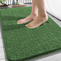 OLANLY Bathroom Rugs 30x20, Extra Soft Absorbent Chenille Bath Rugs, Rubber Backing Quick Dry, Machine Washable Bath Mats for Bathroom Floor, Tub and Shower, Home Decor Accessories, Grey