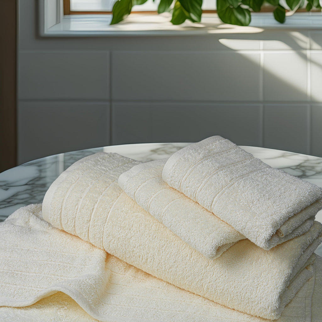 Tens Towels Pack of 8 Towels Set, 2 Extra Large Bath, 2 Hand, 4 Washcloths, 100% Cotton, Lighter Weight, Quicker to Dry, Super Absorbent, Perfect for Bathroom, Dark Grey