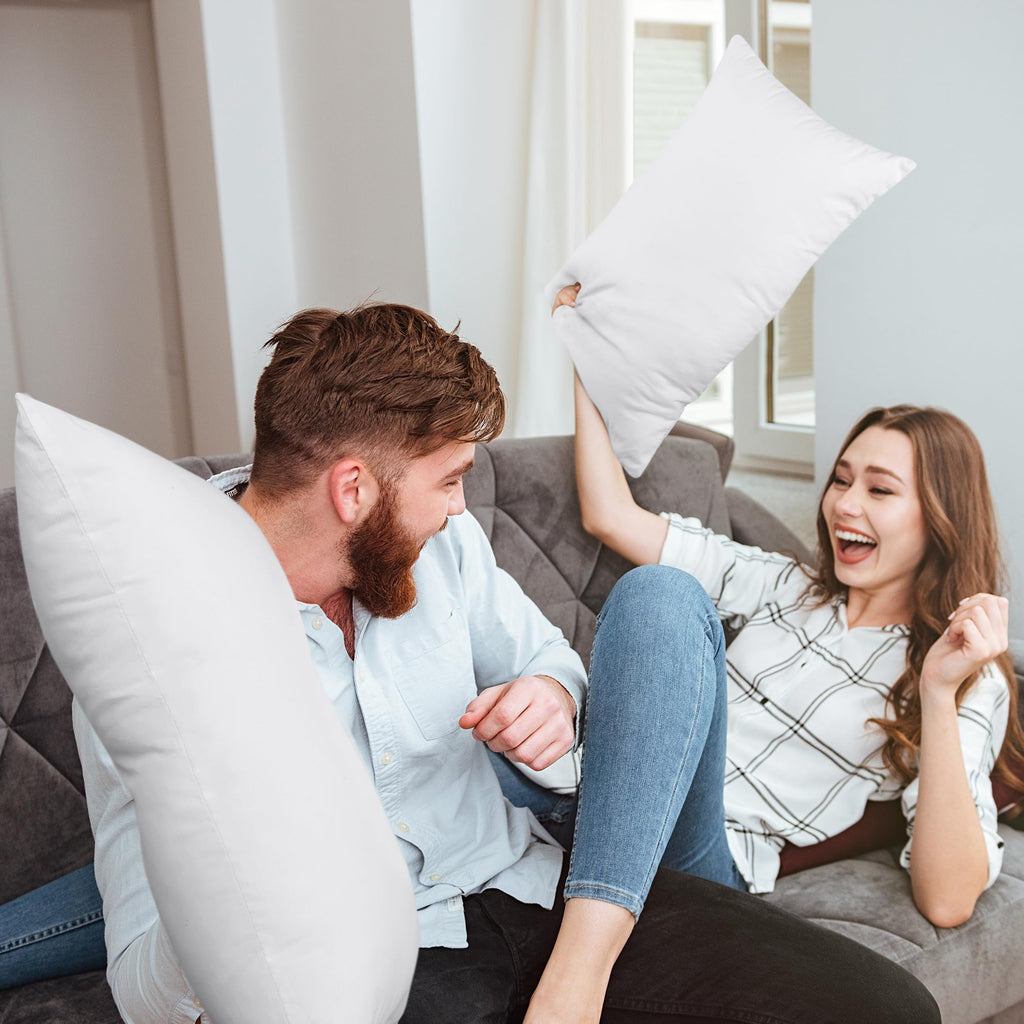 Utopia Bedding 18x18 Pillow Inserts, Set of 2, White – Indoor Decorative Throw Pillows for Bed, Sofa & Couch – Soft, Supportive & Fluffy Cushion Inserts