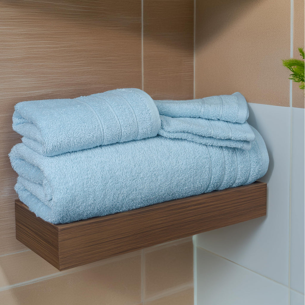 Tens Towels Pack of 8 Towels Set, 2 Extra Large Bath, 2 Hand, 4 Washcloths, 100% Cotton, Lighter Weight, Quicker to Dry, Super Absorbent, Perfect for Bathroom, Dark Grey