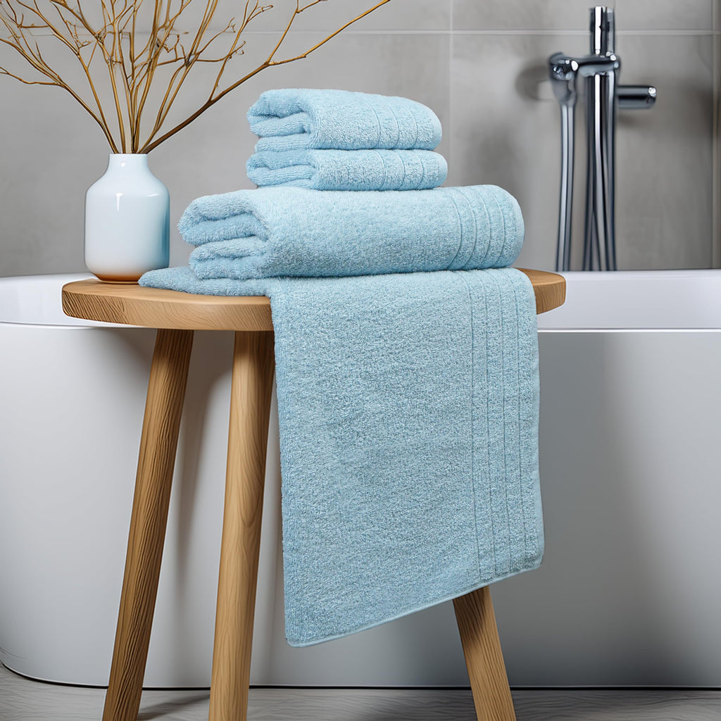 Tens Towels Pack of 8 Towels Set, 2 Extra Large Bath, 2 Hand, 4 Washcloths, 100% Cotton, Lighter Weight, Quicker to Dry, Super Absorbent, Perfect for Bathroom, Dark Grey
