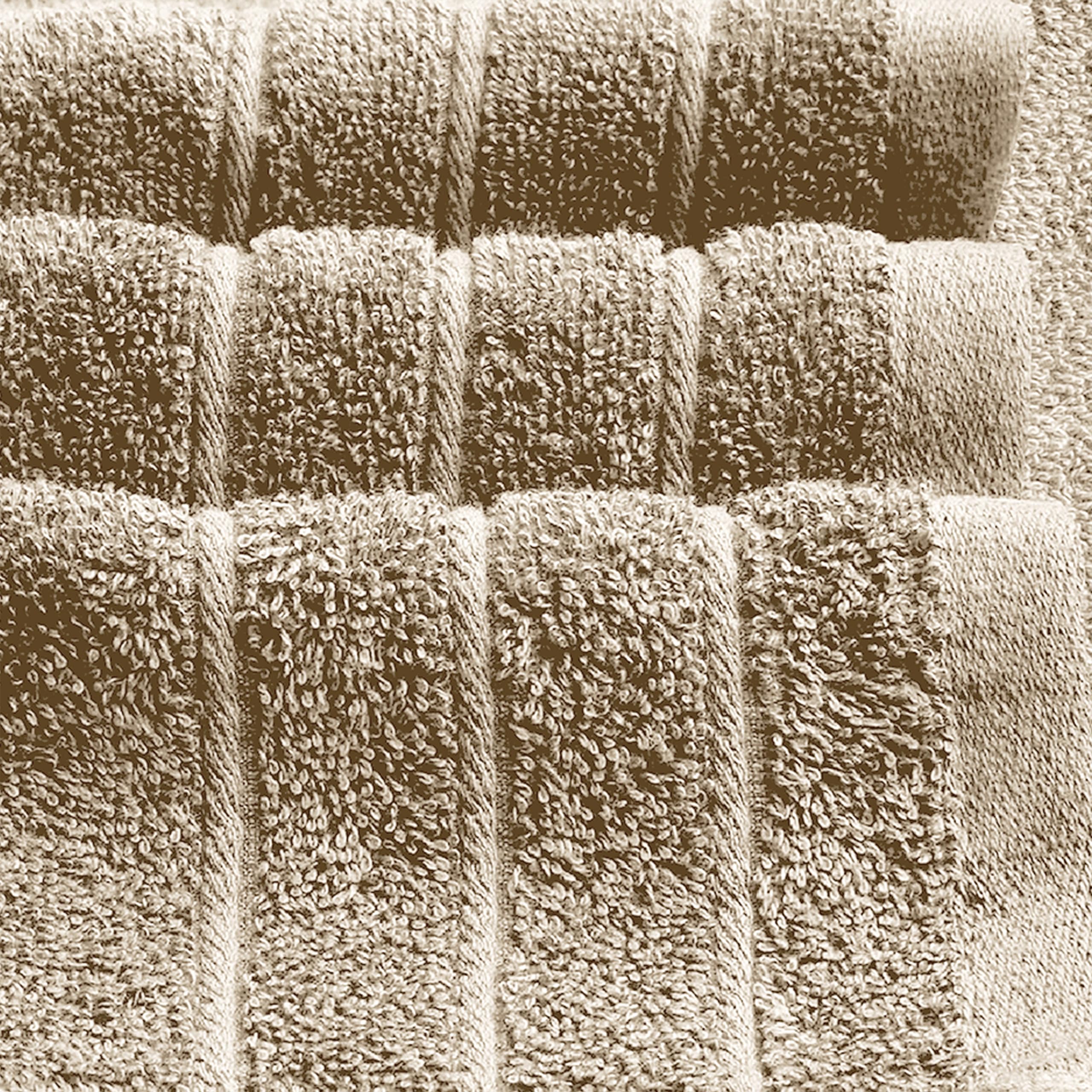 Tens Towels Pack of 8 Towels Set, 2 Extra Large Bath, 2 Hand, 4 Washcloths, 100% Cotton, Lighter Weight, Quicker to Dry, Super Absorbent, Perfect for Bathroom, Dark Grey