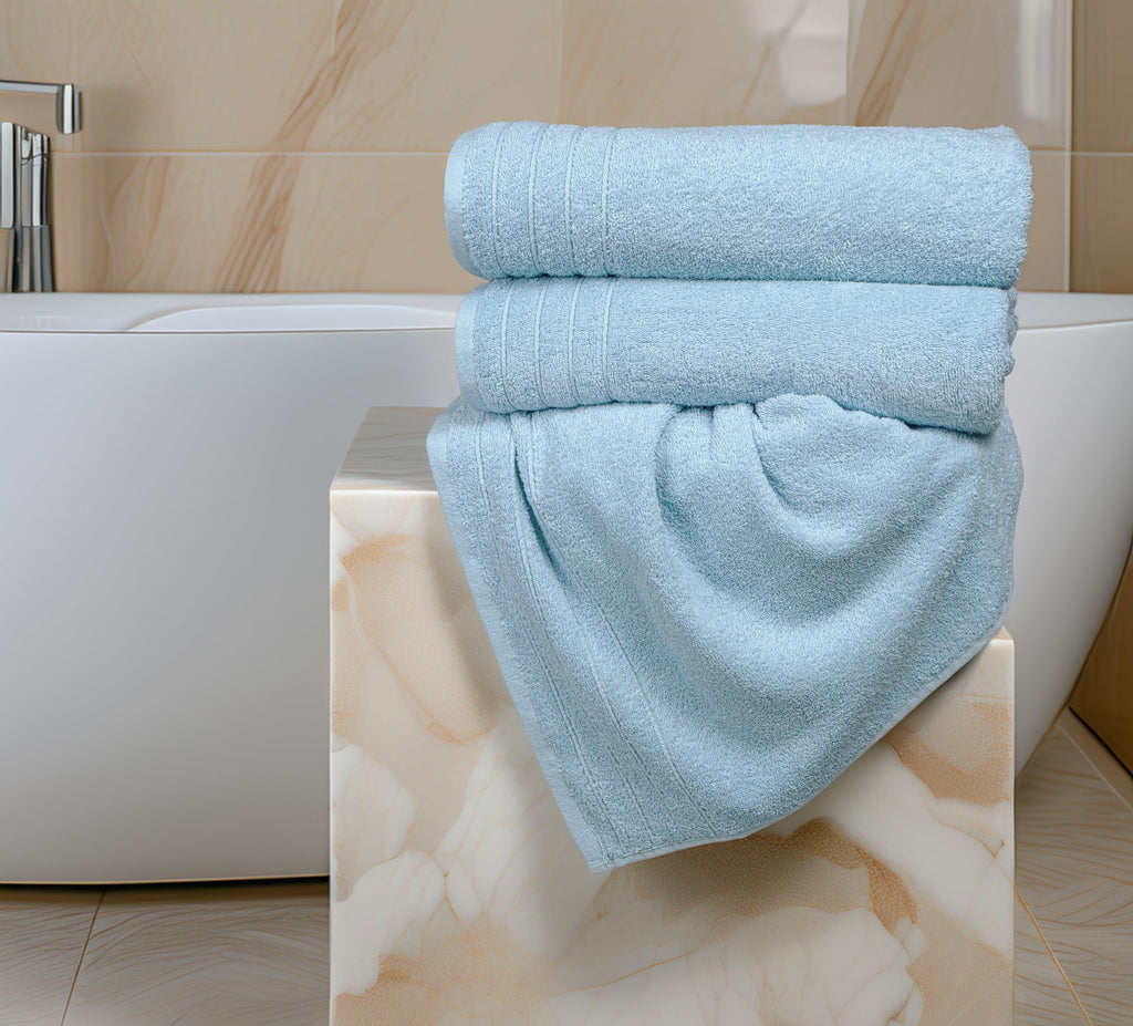 Tens Towels Pack of 8 Towels Set, 2 Extra Large Bath, 2 Hand, 4 Washcloths, 100% Cotton, Lighter Weight, Quicker to Dry, Super Absorbent, Perfect for Bathroom, Dark Grey
